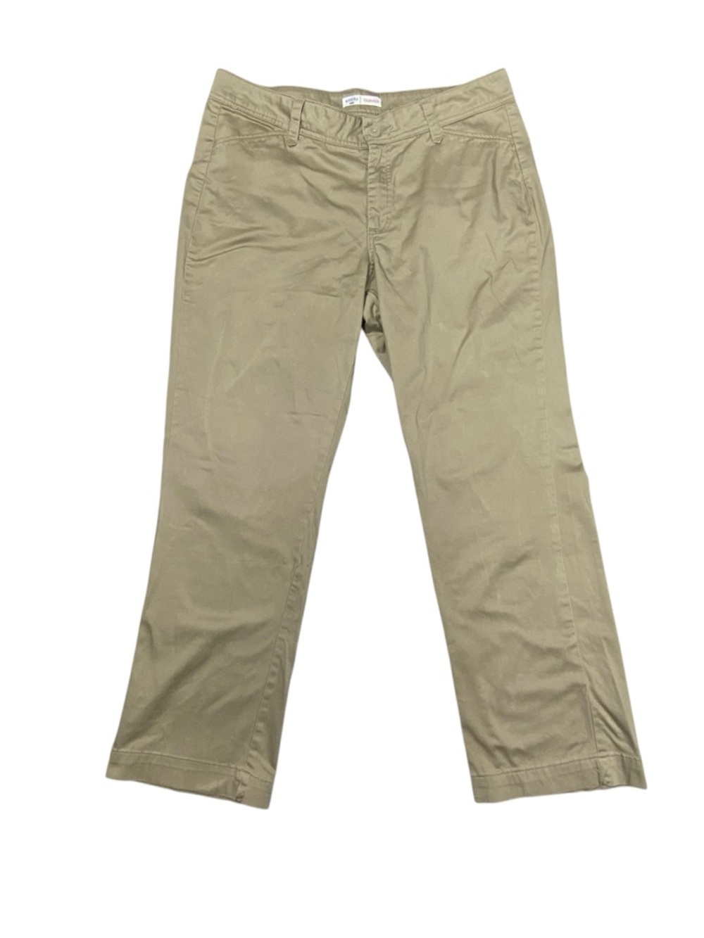 Riders Lee Curvier Chino Pants Women's 16M Beige Straight Leg High Rise Trousers